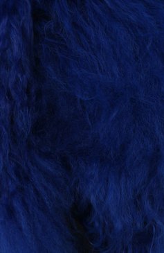 Женский воротник из овчины на завязках GIORGIO ARMANI синего цвета, арт. 1AX02P/1AP33 | Фото 2 (Материал: Натуральный мех; Статус проверки: Проверена категория)