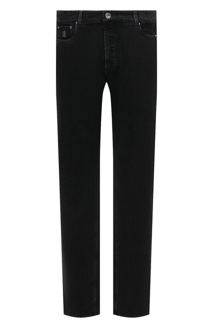 Мужские джинсы BRUNELLO CUCINELLI темно-серого цвета по цене 83900 руб., арт. ME245D2210 | Фото 1