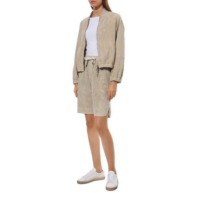 фото Замшевые шорты brunello cucinelli