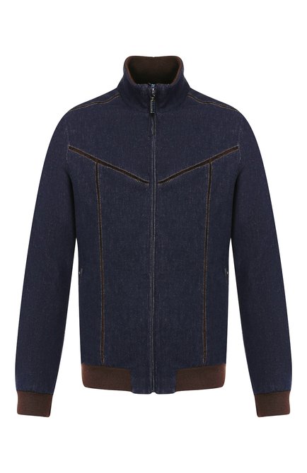 Мужская хлопковая куртка ZILLI темно-синего цвета по цене 399500 руб., арт. MCS-00065-DECH1/R001 | Фото 1