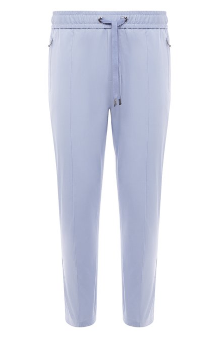 Мужские хлопковые брюки DOLCE & GABBANA голубого цвета по цене 74150 руб., арт. GYACET/FUFKF | Фото 1