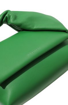 Женская сумка twister medium JW ANDERSON зеленого цвета, арт. HB0442-LA0088 | Фото 3 (Сумки-технические: Сумки top-handle; Размер: medium; Материал: Натуральная кожа; Материал сплава: Проставлено; Драгоценные камни: Проставлено)