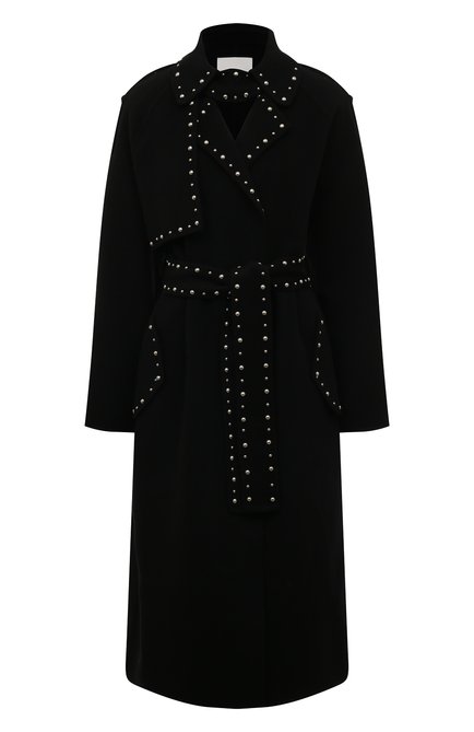 Женское шерстяное пальто ERMANNO FIRENZE черного цвета по цене 96400 руб., арт. D41ED 001CCE04 | Фото 1