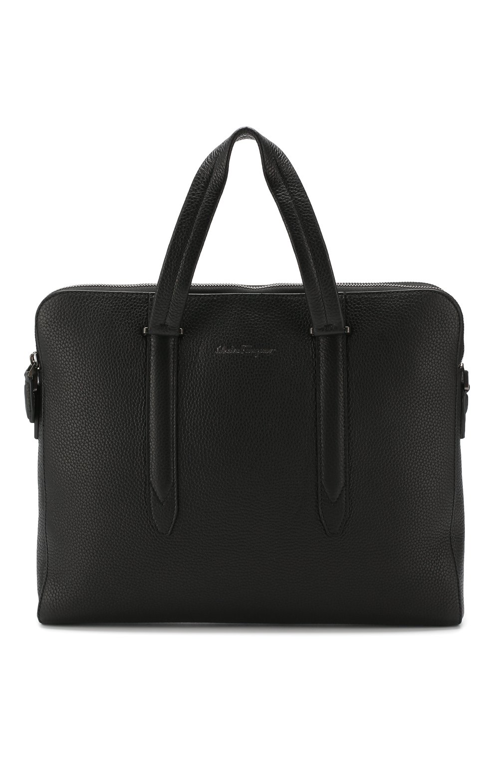 Мужская черная кожаная сумка для ноутбука SALVATORE FERRAGAMO купить в ...