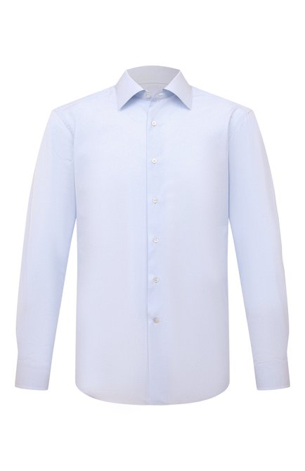 Мужская хлопковая сорочка STEFANO RICCI светло-голубого цвета по цене 84800 руб., арт. MC003678/L1250 | Фото 1