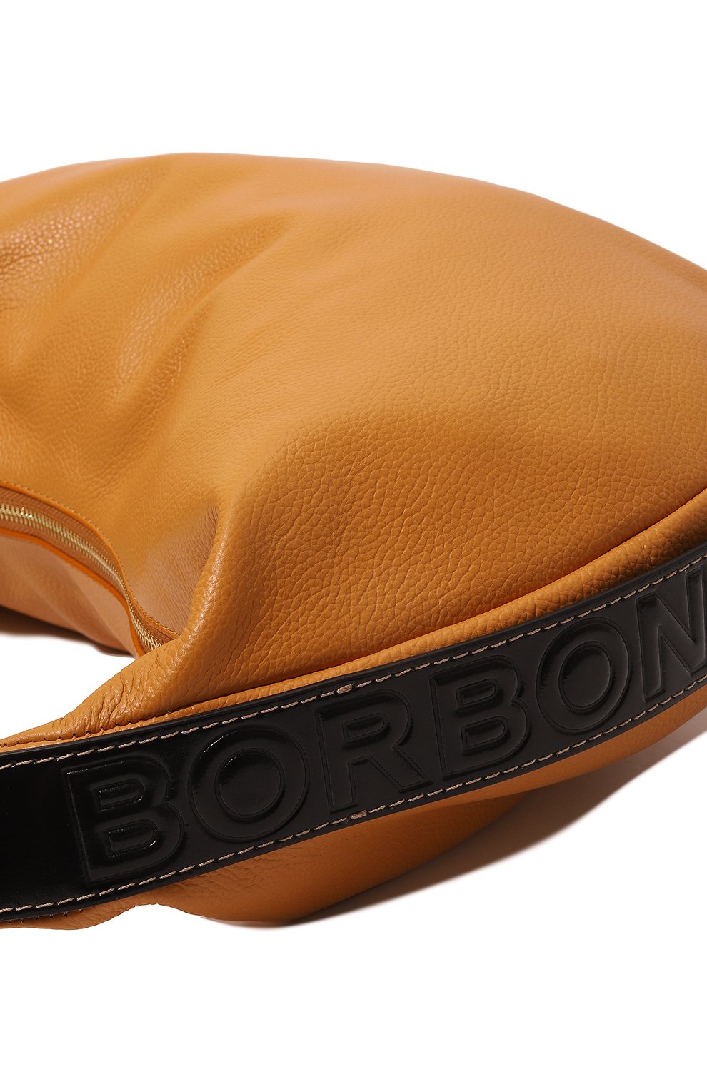 Женская сумка oyster hobo large BORBONESE коричневого цвета, арт. 923739 | Фото 3 (Сумки-технические: Сумки top-handle; Материал: Натуральная кожа; Размер: large)