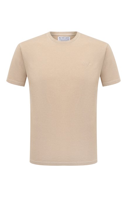 Мужская хлопковая футболка MC2 SAINT BARTH бежевого цвета по цене 10500 руб., арт. STBM/ARN0TT/00500E | Фото 1