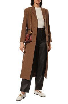 Женские кожаные лоферы TOD’S молочного цвета, арт. XXW79A0DD00MID | Фото 2 (Каблук высота: Низкий; Материал внутренний: Натуральная кожа; Подошва: Плоская; Длина стельки: 24, 24,4, 24,7, 25,1, 25,4, 25,8, 26,1, 26,5, 26,8, 27,2, 23,3, 23,6, 27,5)