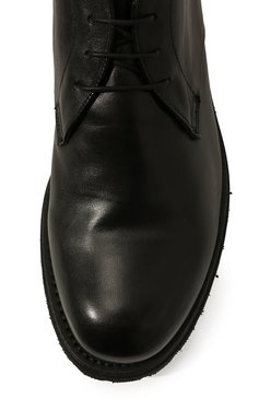 Мужские кожаные ботинки PANTANETTI черного цвета, арт. 15813EM/SHIVER | Фото 6 (Материал утеплителя: Натуральный мех; Мужское Кросс-КТ: Ботинки-обувь; Подошва: Плоская)