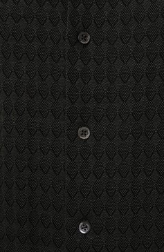 Мужская хлопковая рубашка EMPORIO ARMANI хаки цвета, арт. H41SM0/E1014 | Фото 5 (Манжеты: На пуговицах; Воротник: Кент; Рукава: Длинные; Случай: Повседневный; Длина (для топов): Стандартные; Принт: С принтом; Материал сплава: Проставлено; Материал внешний: Хлопок; Драгоценные камни: Проставлено; Стили: Кэжуэл)