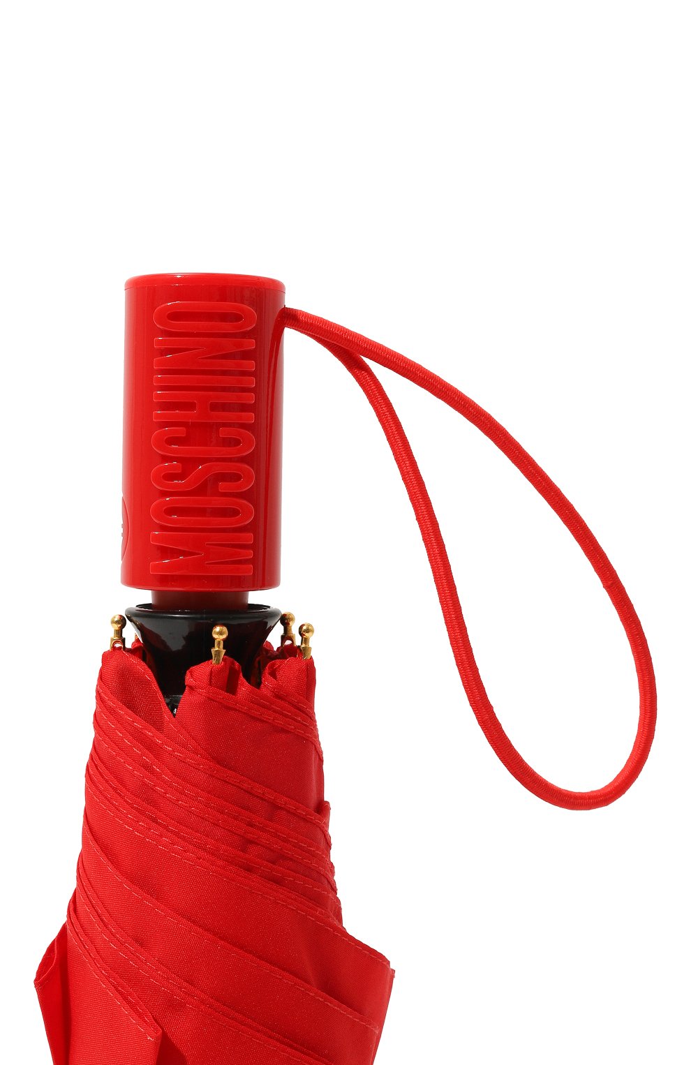 Женский складной зонт MOSCHINO красного цвета, арт. 8870-0PENCL0SEC | Фото 5 (Материал: Текстиль, Синтетический материал, Металл)