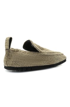 Мужские текстильные лоферы BOTTEGA VENETA бежевого цвета, арт. 658773/V0VM0 | Фото 4 (Материал внешний: Текстиль; Материал внутренний: Натуральная кожа; Стили: Гранж, Кэжуэл; Региональные ограничения белый список (Axapta Mercury): RU; Материал сплава: Проставлено; Нос: Не проставлено)