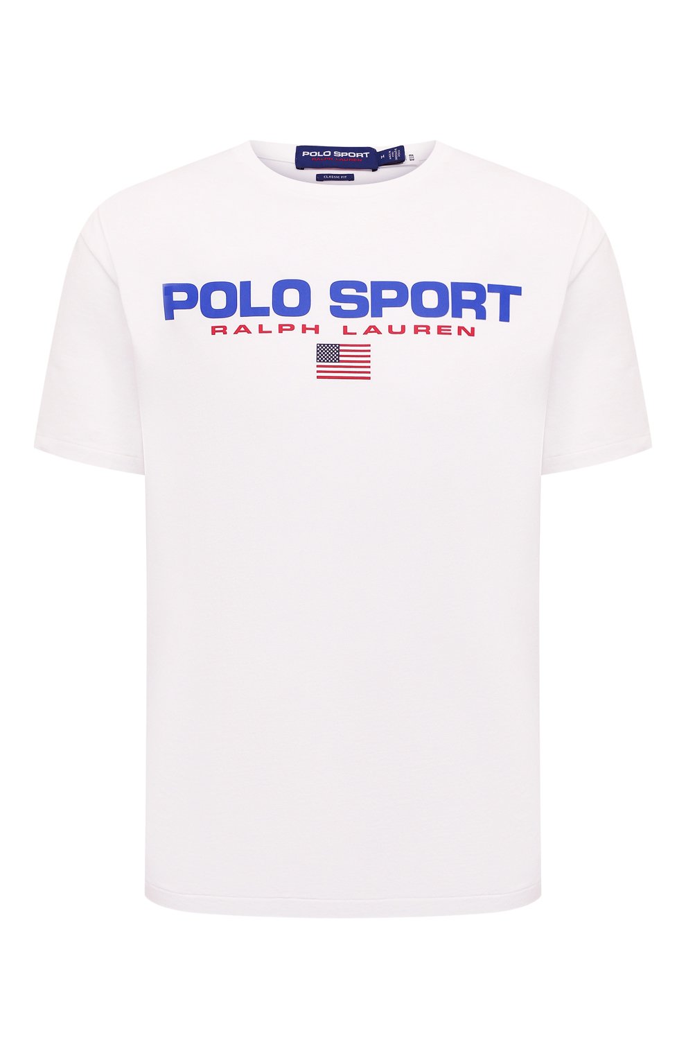 Хлопковая футболка Polo Ralph Lauren белого цвета