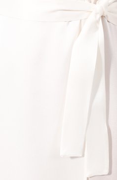 Женский шелковый халат LA PERLA белого цвета, арт. 0020293 | Фото 5 (Материал внешний: Шелк)