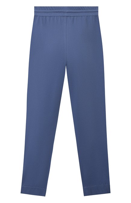 Детские хлопковые брюки BRUNELLO CUCINELLI синего цвета, арт. B0T63E322C | Фото 2 (Материал внешний: Хлопок; Случай: Повседневный; Ростовка одежда: 12 лет | 152 см)