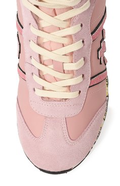 Детские кожаные кроссовки PREMIATA WILL BE розового цвета, арт. 19M81811/ADAM M/36-40 | Фото 4 (Материал утеплителя: Натуральный мех; Материал сплава: Проставлено; Нос: Не проставлено)