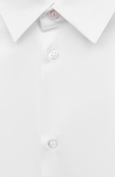 Детская хлопковая рубашка DAL LAGO белого цвета, арт. N402/9133/4-6 | Фото 3 (Рукава: Длинные; Региональные ограничения белый список (Axapta Mercury): Не проставлено; Материал сплава: Проставлено; Материал внешний: Хлопок; Стили: Классический; Мальчик и-школьная форма: Рубашки; Драгоценные камни: Проставлено; Ростовка одежда: 4 года | 104 см, 5 лет | 110 см, 6 лет | 116 см)
