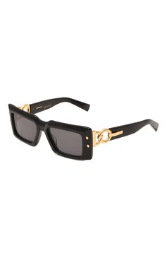Женские солнцезащитные очки BALMAIN черного цвета, арт. BPS-145A | Фото 1 (Тип очков: С/з; Оптика Гендер: оптика-женское; Очки форма: Прямоугольные)