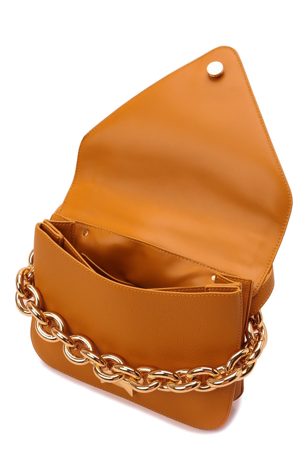 Женская сумка mount small BOTTEGA VENETA желтого цвета, арт. 667399/V12M0 | Фото 6 (Сумки-технические: Сумки через плечо; Материал: Натуральная кожа; Ремень/цепочка: На ремешке; Размер: small)