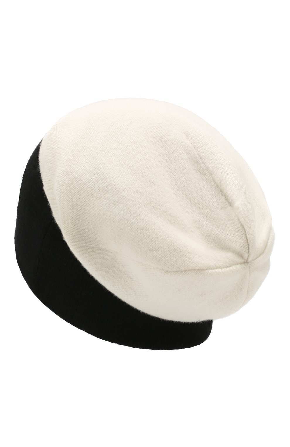 Женская шапка из смеси шерсти и кашемира MONCLER черно-белого цвета, арт. F1-093-9Z700-00-A9315 | Фото 2 (Материал: Текстиль, Кашемир, Шерсть)