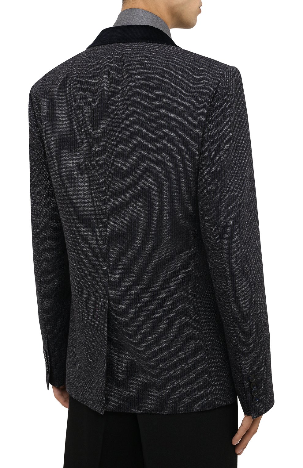 Пиджак из хлопка и шерсти Dolce & Gabbana G2PQ9T/FBMDB Фото 4