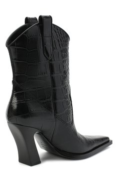 Женские кожаные казаки TOM FORD черного цвета, арт. W2802N-LCL125 | Фото 4 (Женское Кросс-КТ: Казаки-ботинки; Каблук высота: Высокий; Материал внешний: Кожа; Региональные ограничения белый список (Axapta Mercury): Не проставлено, RU; Материал внутренний: Натуральная кожа; Материал сплава: Проставлено; Материал утеплителя: Без утеплителя; Каблук тип: Фигурный; Подошва: Плоская; Драгоценные камни: Проставлено)