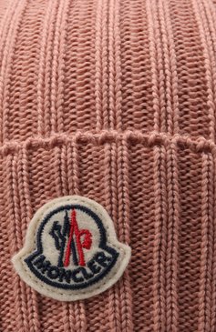 Детского шерстяная шапка MONCLER розового цвета, арт. G2-954-3B726-10-04S01 | Фото 3 (Материал: Текстиль, Шерсть)