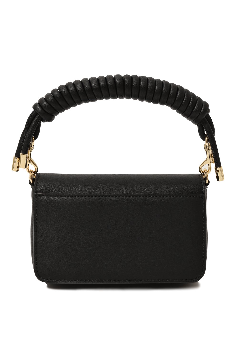 Женская сумка VERSACE JEANS COUTURE черного цвета, арт. 74VA4BR2/ZS585 | Фото 6 (Сумки-технические: Сумки top-handle; Материал: Текстиль)