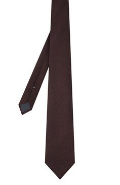Мужской шелковый галстук ZEGNA бордового цвета, арт. Z8E41/1L8 | Фото 2 (Материал: Текстиль, Шелк; Принт: Без принта; Материал сплава: Проставлено; Нос: Не проставлено)
