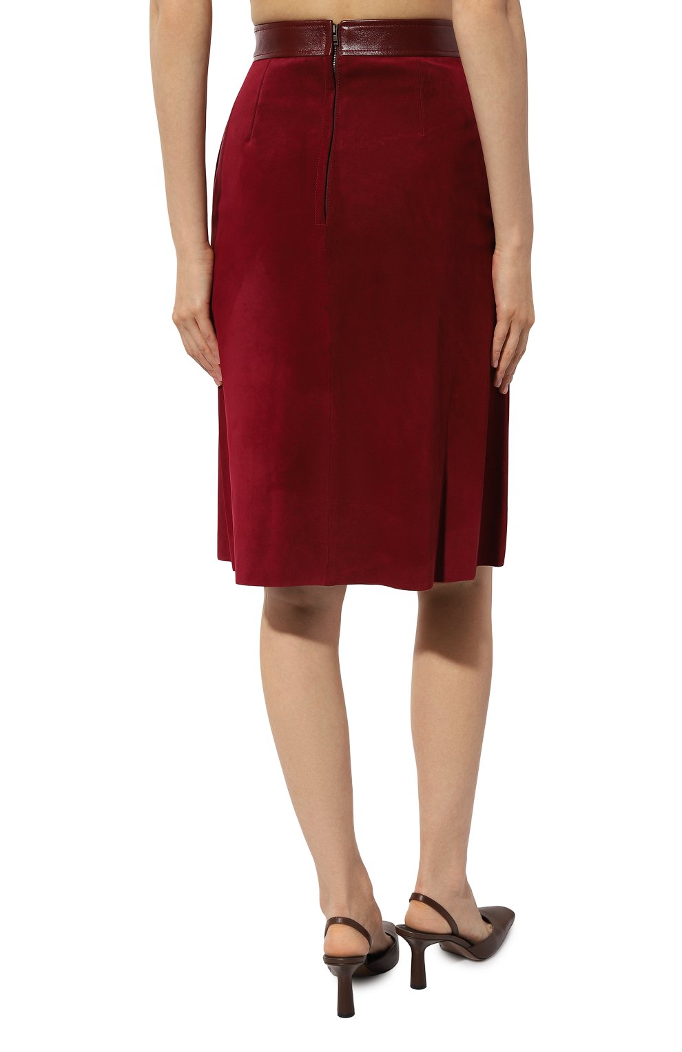 Gucci hotsell burgundy skirt