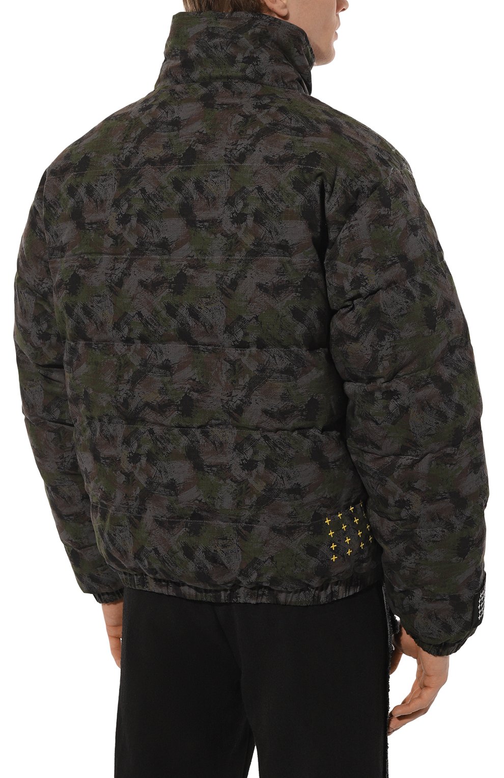 Мужская двусторонняя куртка KSUBI разноцветного цвета, арт. MPS23JK016 | Фото 4 (Кросс-КТ: Куртка; Рукава: Длинные; Мужское Кросс-КТ: утепленные куртки; Материал сплава: Проставлено; Стили: Милитари; Материал внешний: Хлопок; Драгоценные камни: Проставлено; Длина (верхняя одежда): Короткие; Материал подклада: Хлопок)