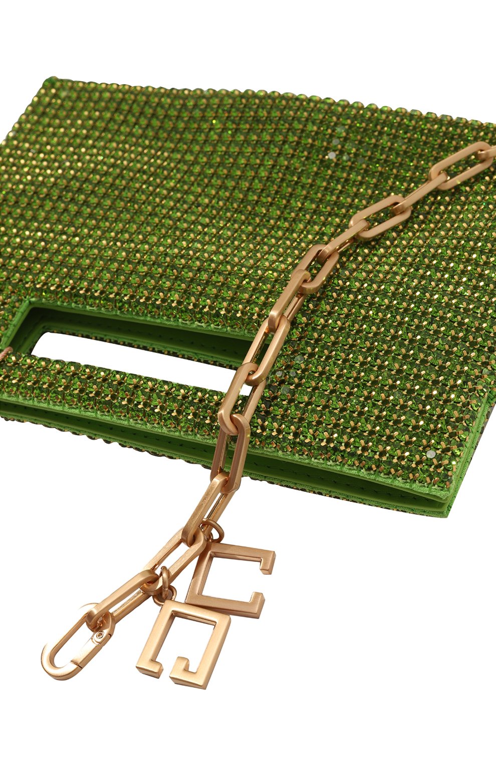 Женская сумка lucinda nano CULT GAIA зеленого цвета, арт. SH2544PS | Фото 3 (Сумки-технические: Сумки top-handle; Материал сплава: Проставлено; Материал: Текстиль; Драгоценные камни: Проставлено; Размер: small)