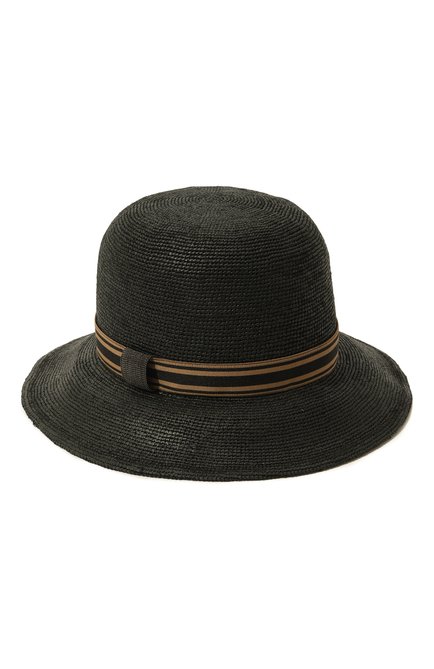 Женская шляпа BRUNELLO CUCINELLI черного цвета, арт. MCAP9B1061 | Фото 1 (Материал: Растительное волокно)