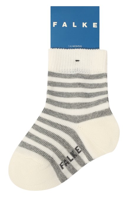 Детские хлопковые носки FALKE серого цвета, арт. 10422. | Фото 1