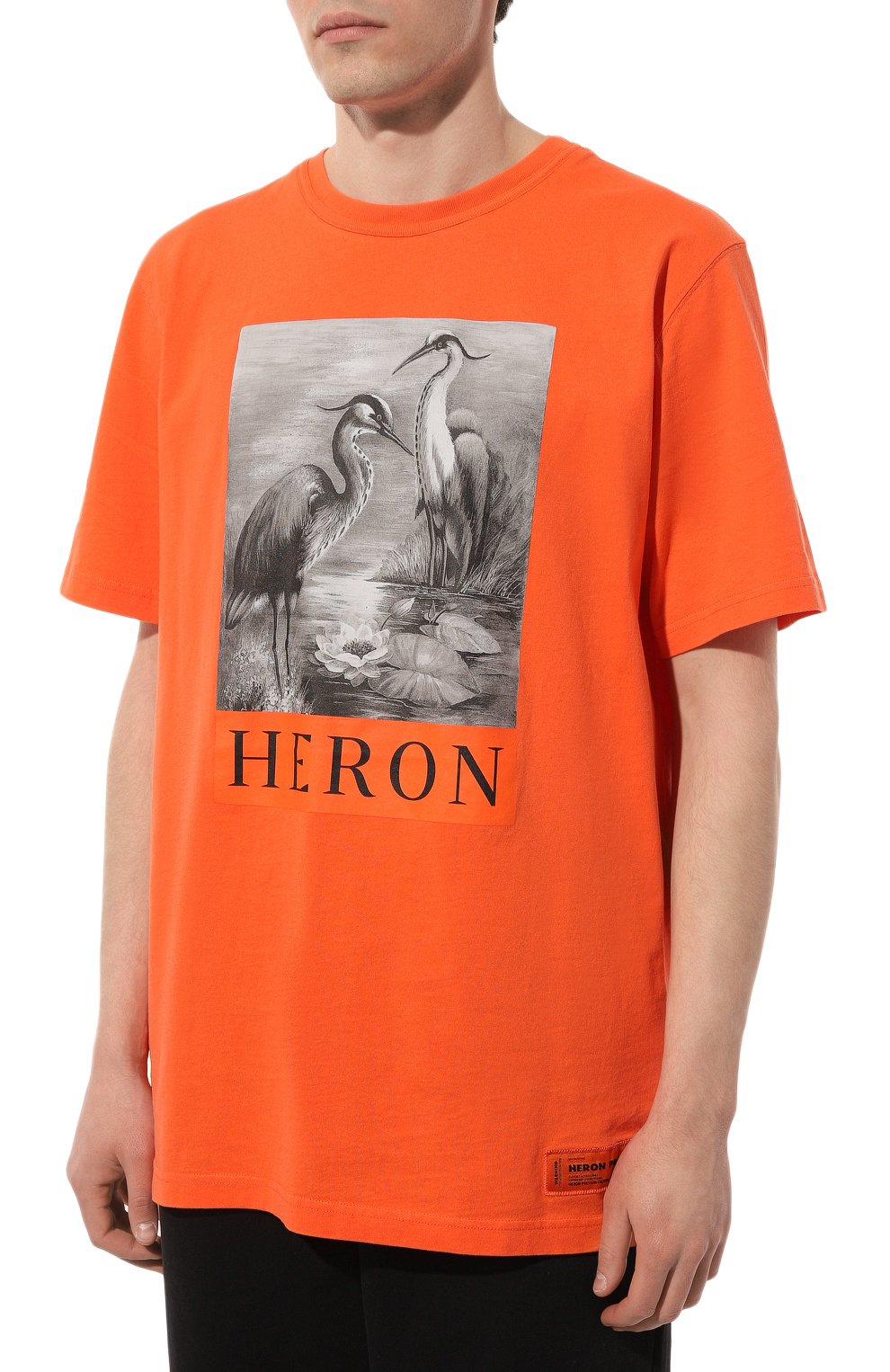 Хлопковая футболка Heron Preston  HMAA026C99JER001 Фото 3