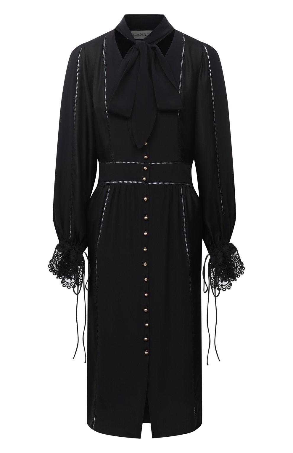 Женское черное платье LANVIN купить в интернет-магазине ЦУМ, арт. RW ...