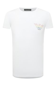 Мужская хлопковая футболка EMPORIO ARMANI белого цвета, арт. 111035/3R513 | Фото 1 (Кросс-КТ: домашняя одежда; Рукава: Короткие; Длина (для топов): Стандартные; Материал сплава: Проставлено; Материал внешний: Хлопок; Драгоценные камни: Проставлено)