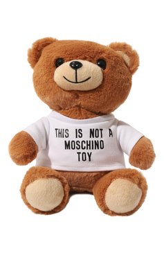 Женская сумка teddy MOSCHINO коричневого цвета, арт. A7528/8216 | Фото 1 (Тематический товар: Teddy Bear; Сумки-технические: Сумки top-handle; Материал: Текстиль; Размер: small)