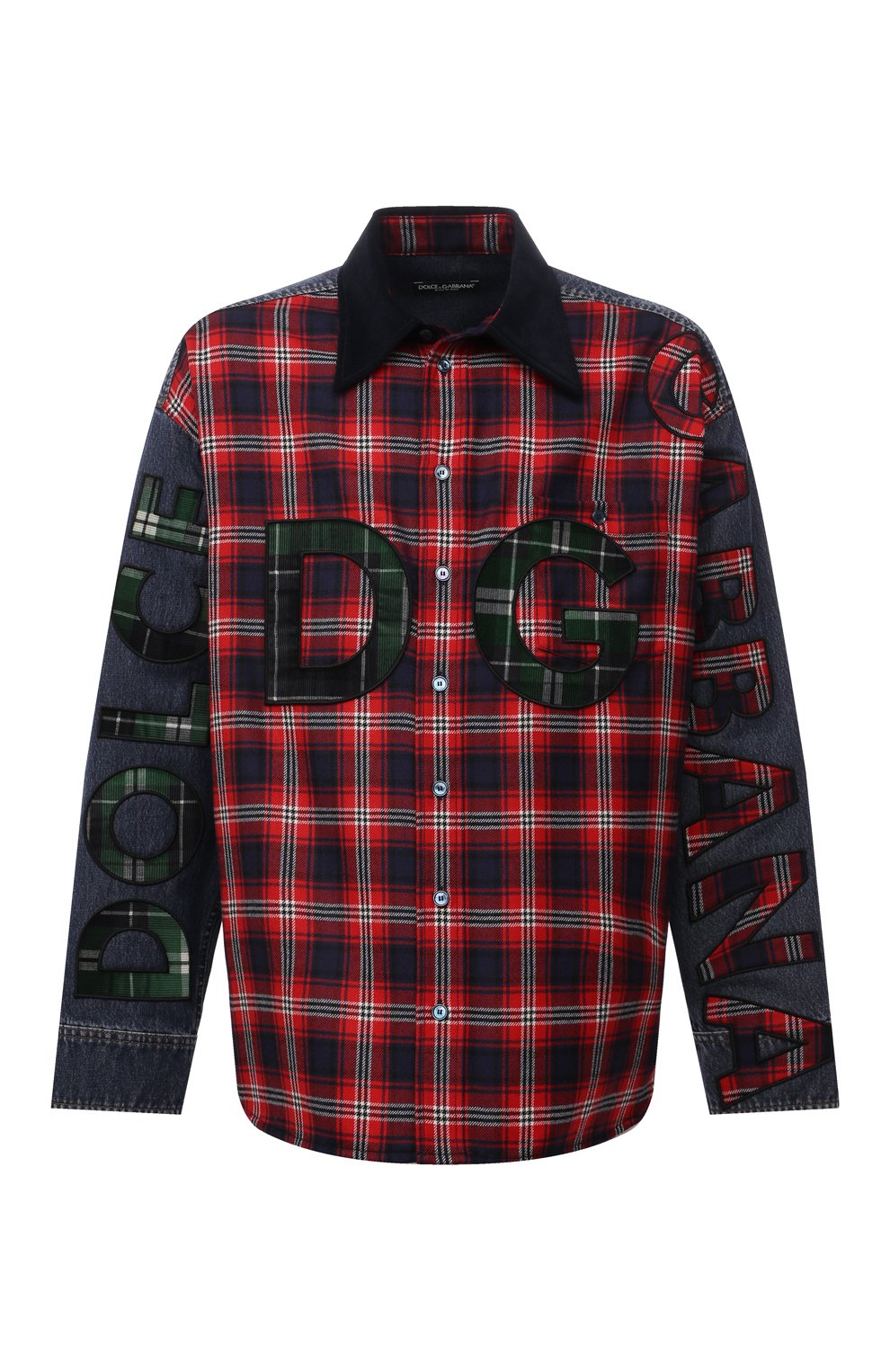 Комбинированная рубашка Dolce & Gabbana G5IW7Z/G8EJ6
