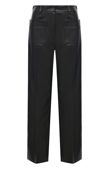 Женские брюки из экокожи HUGO черного цвета по цене 18700 руб., арт. 50482536 | Фото 1