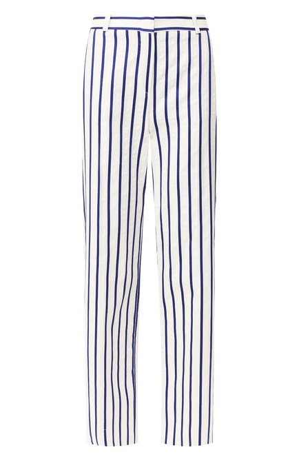 Женские хлопковые брюки LORO PIANA голубого цвета по цене 145500 руб., арт. FAL0747 | Фото 1