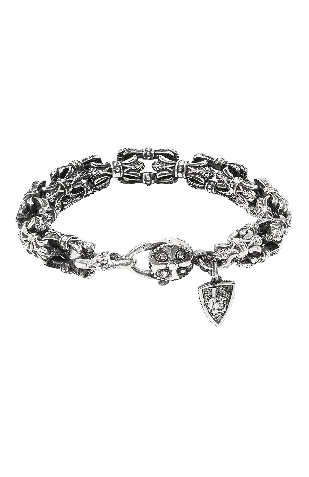 Мужской браслет тайна лилии GL JEWELRY серебряного цвета, арт. M400003-S97-01 | Фото 2 (Материал: Серебро)