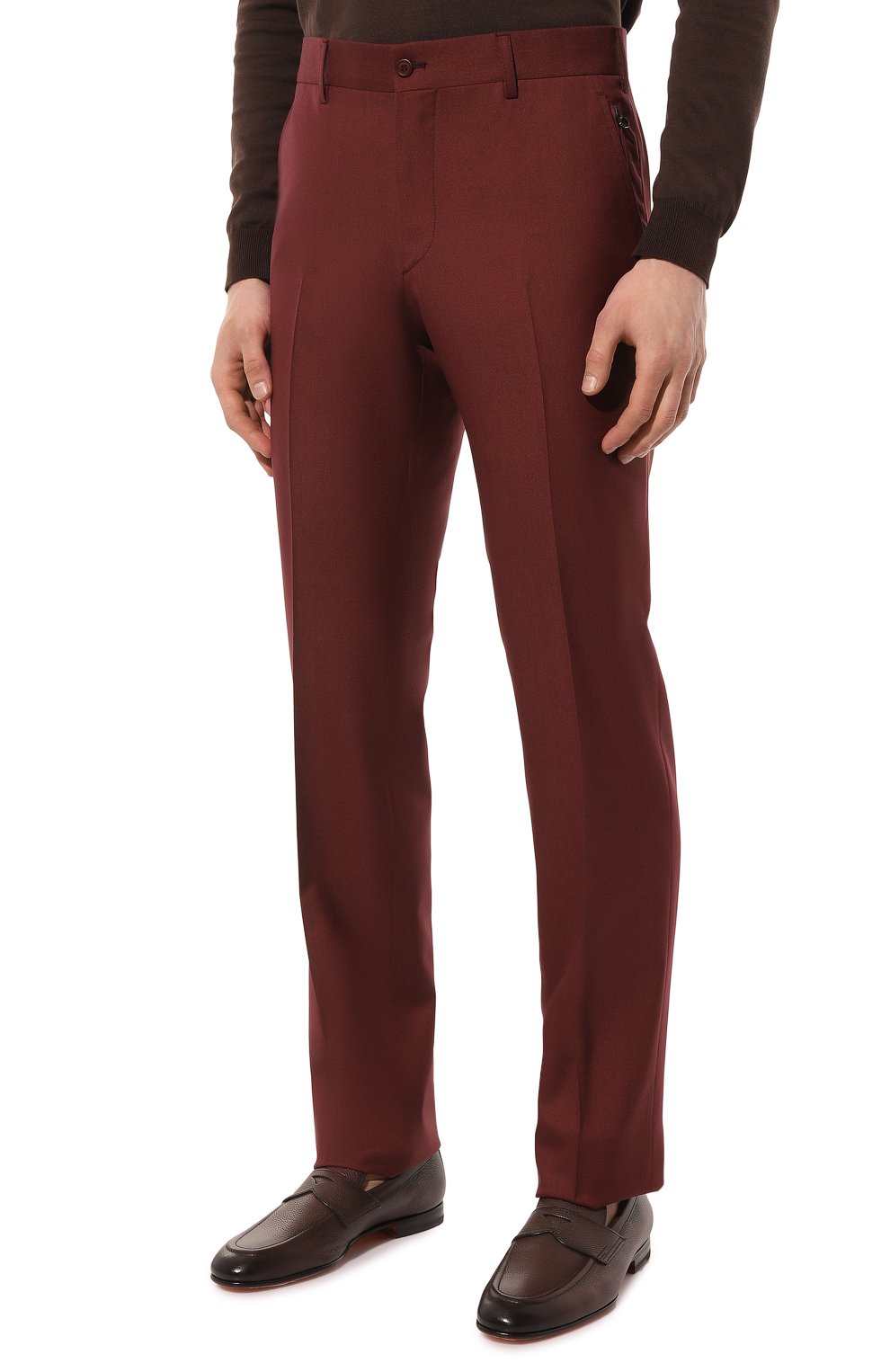 Брюки из шерсти и шелка Stefano Ricci  M5T22SR7T2/WK002H Фото 3