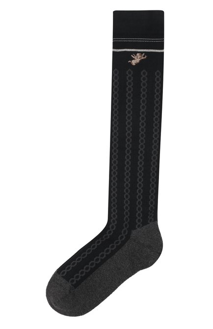 Женские гольфы ANTIPAST черного цвета, арт. KT-154HS | Фото 1 (Материал внешний: Синтетический материал, Хлопок)
