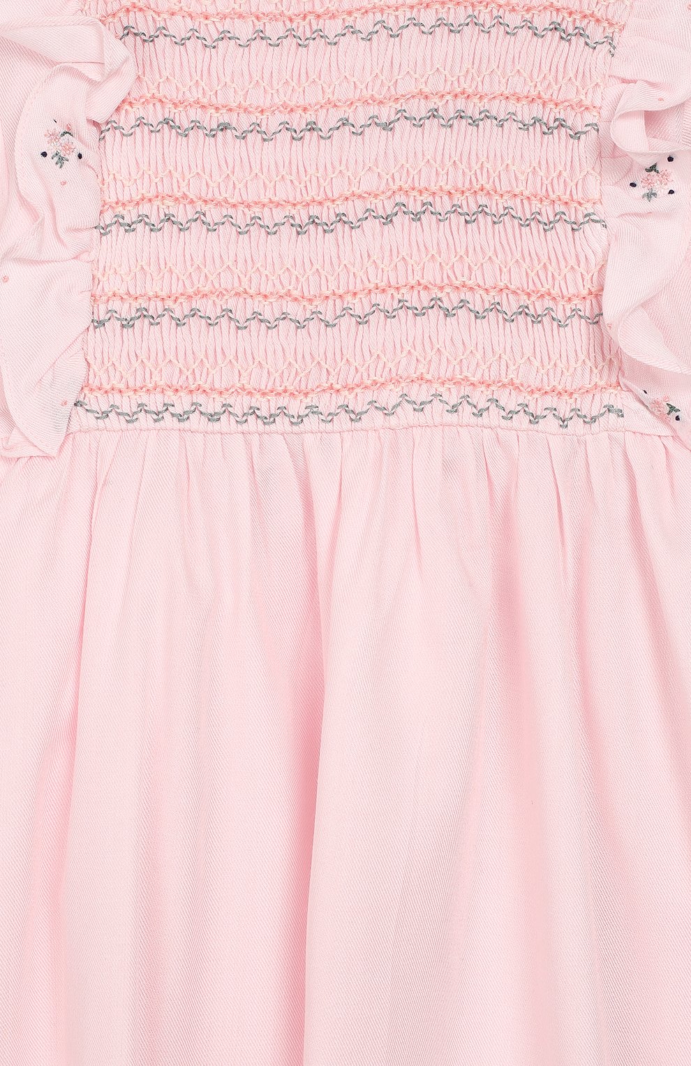 Женский платье TARTINE ET CHOCOLAT светло-розового цвета, арт. TP30121/4A-5A | Фото 3 (Материал внешний: Вискоза; Материал подклада: Хлопок; Статус проверки: Проверена категория)