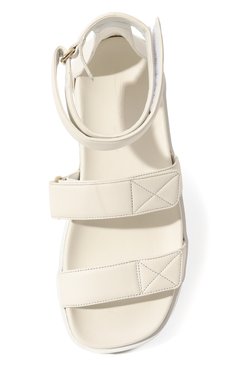 Женские кожаные сандалии SANTONI белого цвета, арт. WHAX70400FPGTSZAI90 | Фото 6 (Материал внутренний: Натуральная кожа; Материал сплава: Проставлено; Драгоценные камни: Проставлено)