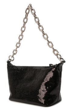 Женская сумка MIU MIU черного цвета, арт. 5BC103-2F3O-F0002-OL1 | Фото 4 (Материал: Пластик, Текстиль; Сумки-технические: Сумки top-handle; Размер: mini)