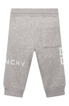 Детские хлопковые джоггеры GIVENCHY серого цвета, арт. H04123 | Фото 2 (Кросс-КТ НВ: Джоггеры; Материал внешний: Хлопок)
