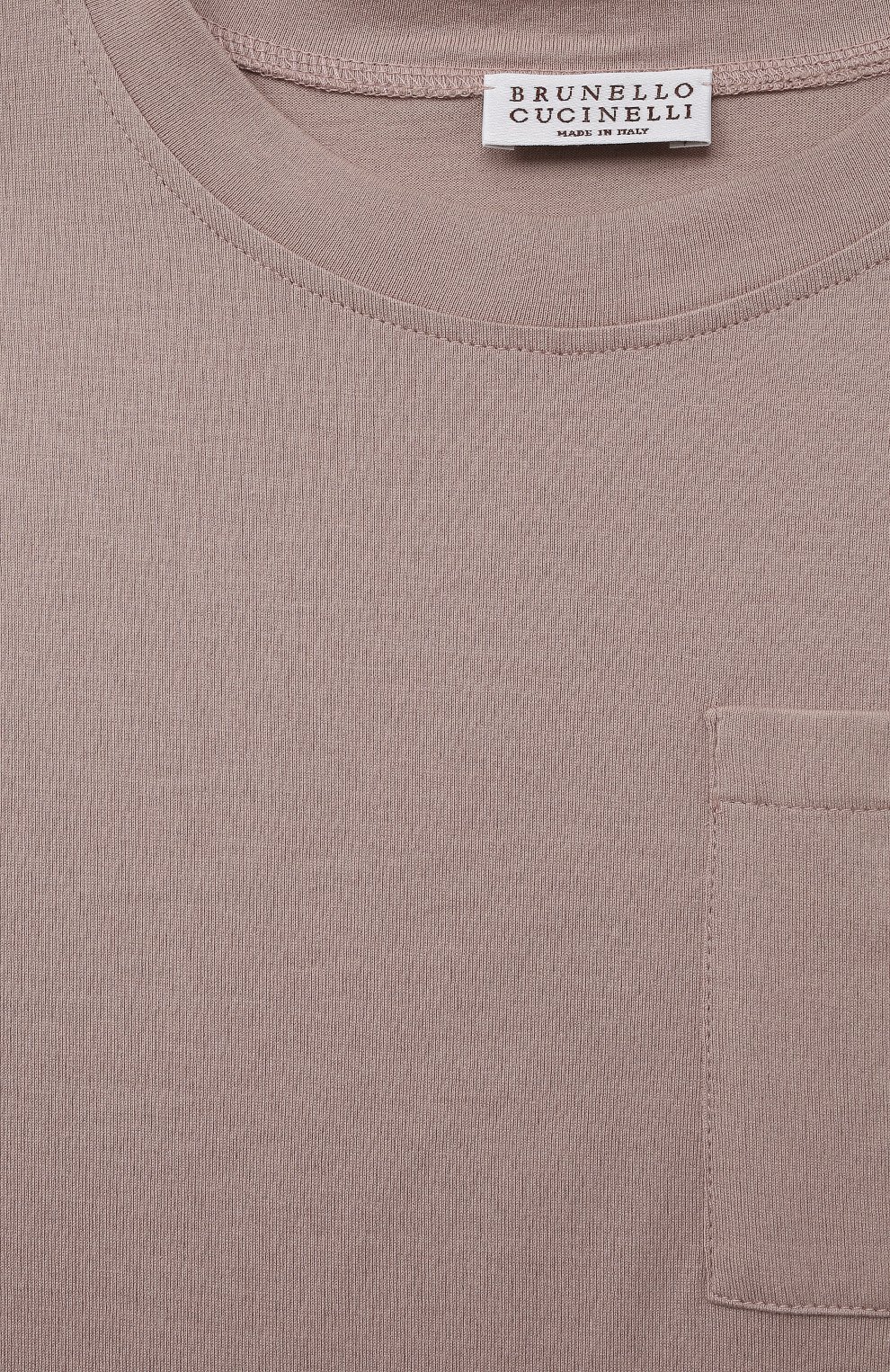 Хлопковая футболка Brunello Cucinelli  B0A45T047A Фото 3