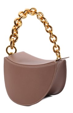 Женская сумка doris YUZEFI коричневого цвета, арт. YUZAW21-HB-D0-14 | Фото 3 (Сумки-технические: Сумки top-handle; Материал: Натуральная кожа; Размер: mini)